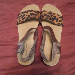 Cheetah print wedges